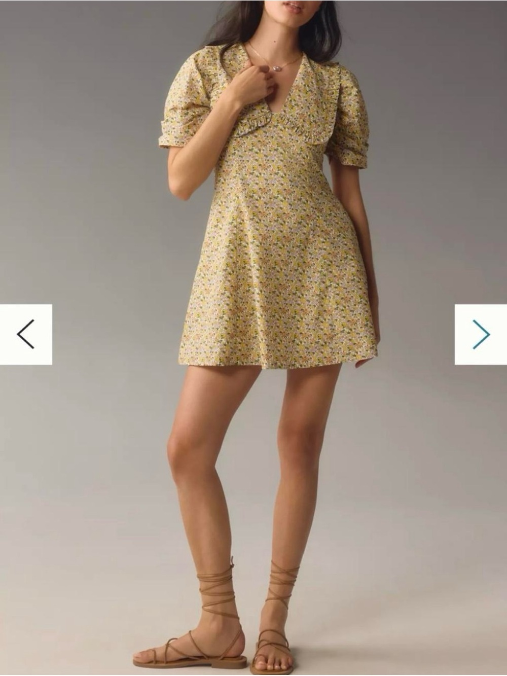 By Anthropologie Cottage Core
Short-Sleeve Collared Printed Floral Mini Dress